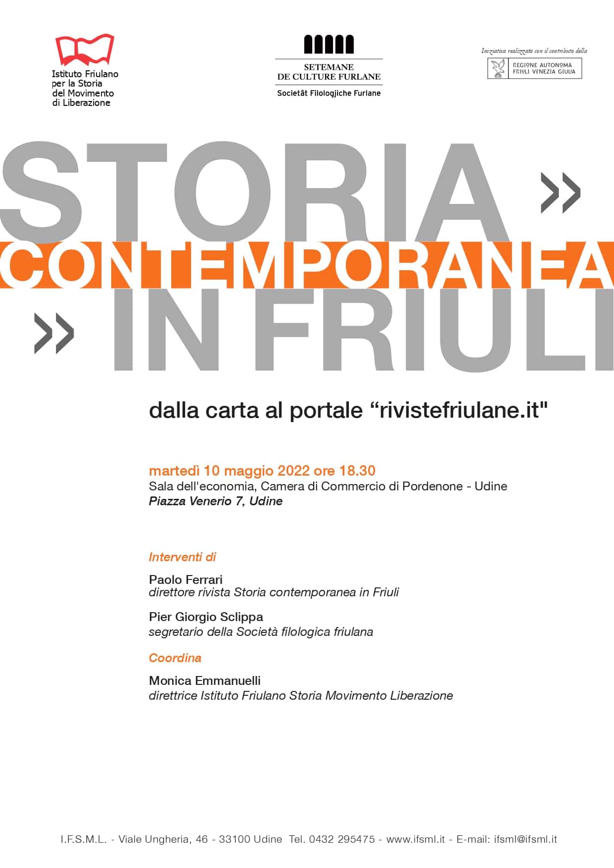 Locandina_storia contemporanea in Friuli