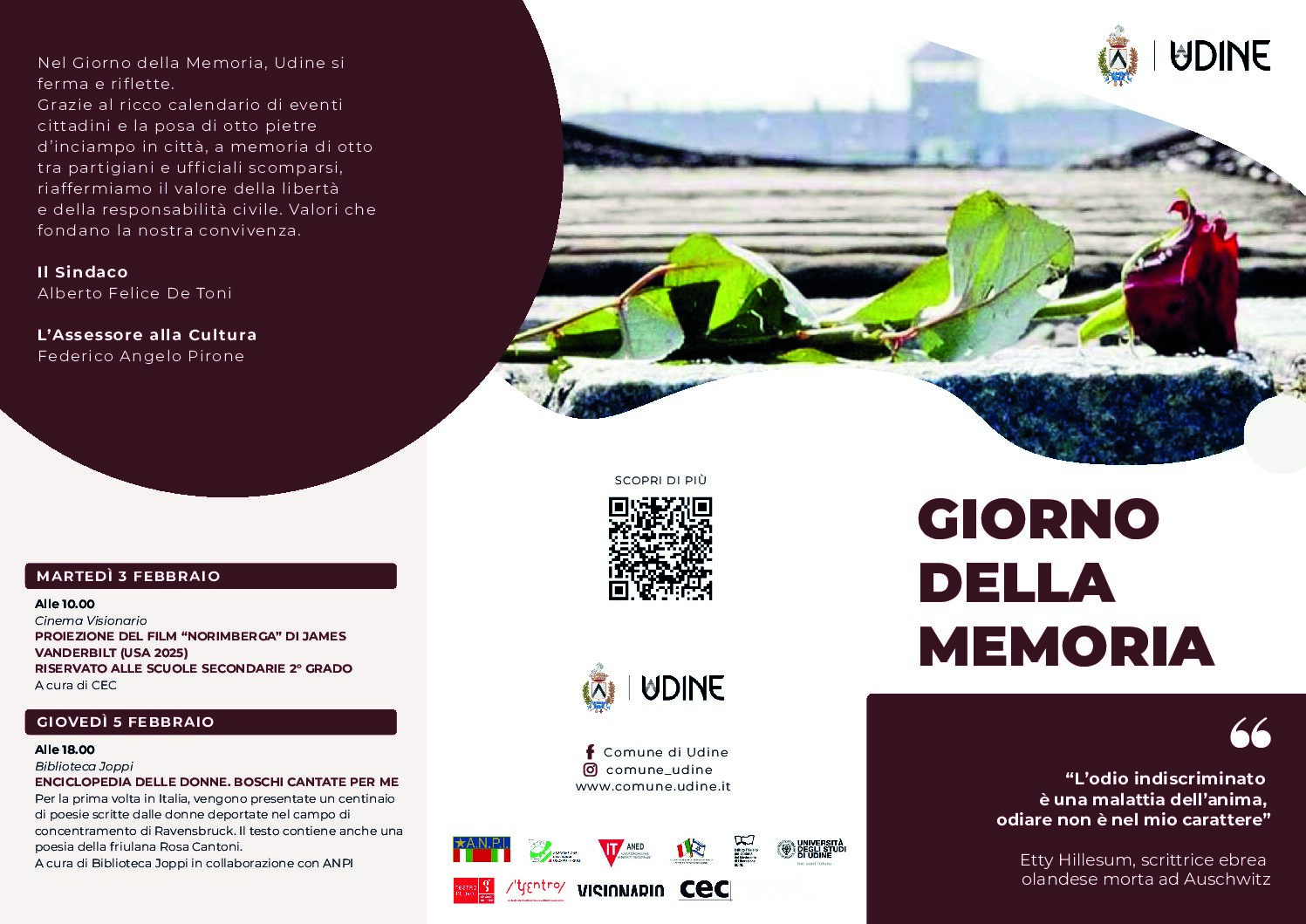 GIORNO DELLA MEMORIA Comune di Udine
